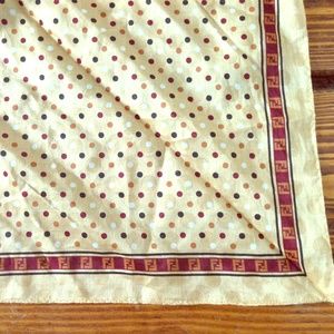 FENDI Vintage patterned square scarf